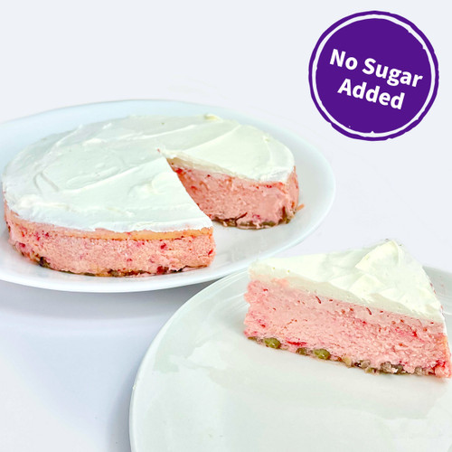 No Sugar Added Strawberry Cheesecake